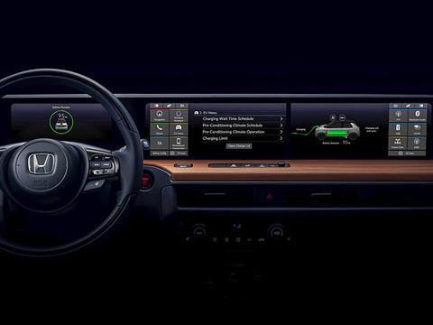 大屏环绕整个中控台 本田全新EV内饰曝光
