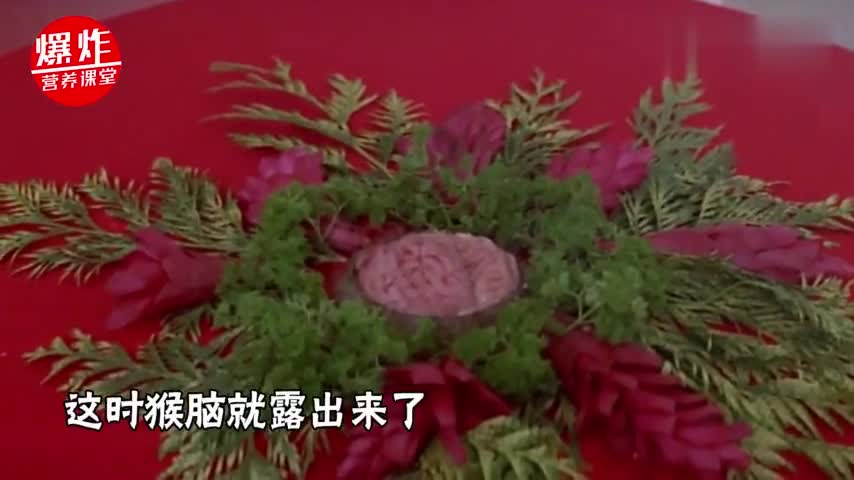 《满汉全席》里的生猴脑,充满病毒和寄生虫,而且并没有特殊营养