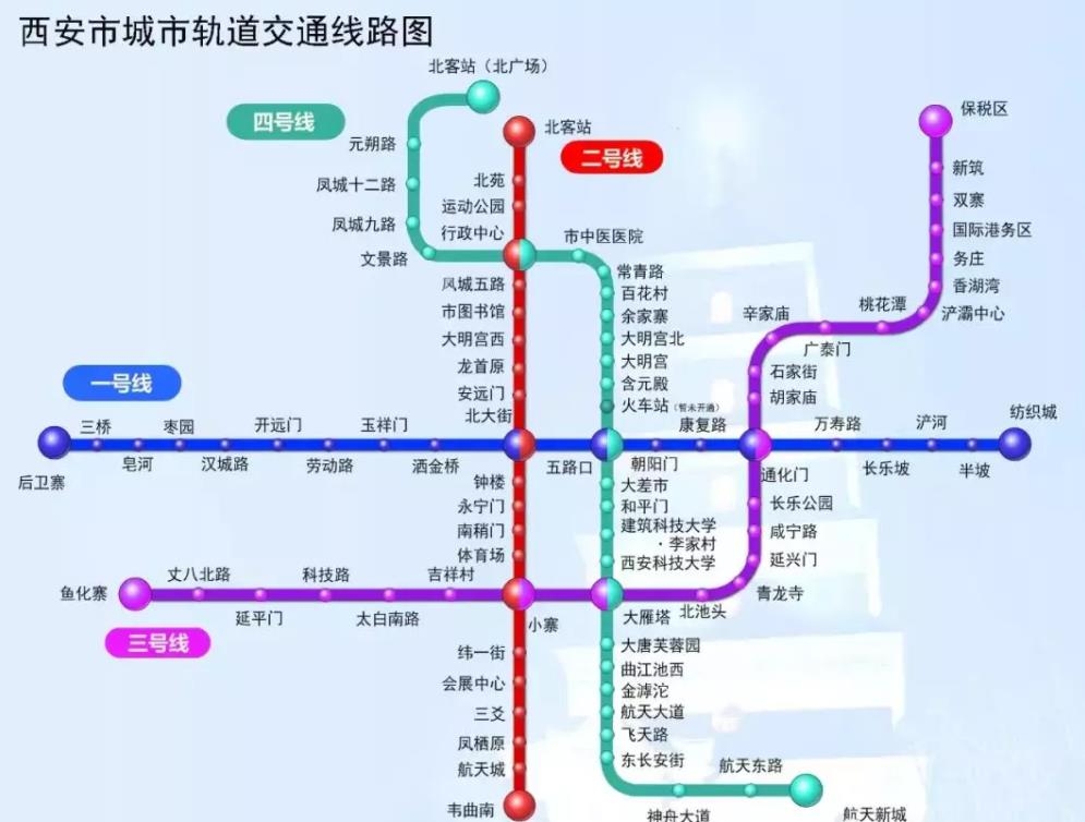 西安地铁线路 游玩攻略(上:一号线&二号线)