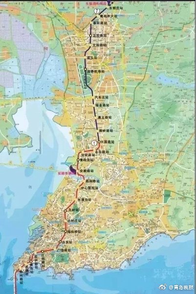 青岛地铁7号线有了通车时间表