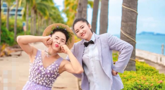 男扮女装婚纱照_男扮女装动漫图片