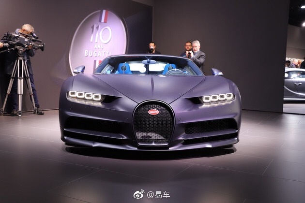2019日内瓦车展:布加迪Chiron 110周年版亮相 限量20台,依然搭载8