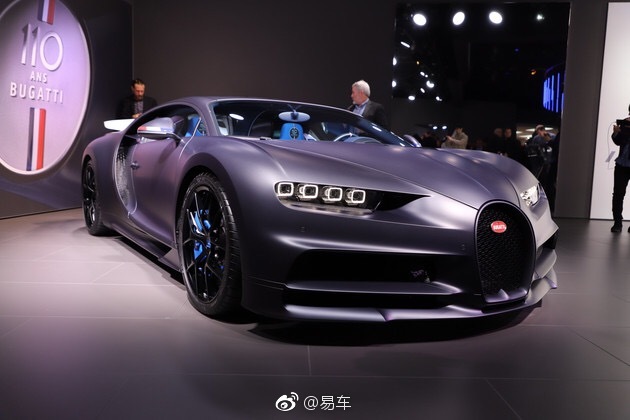 2019日内瓦车展:布加迪Chiron 110周年版亮相 限量20台,依然搭载8