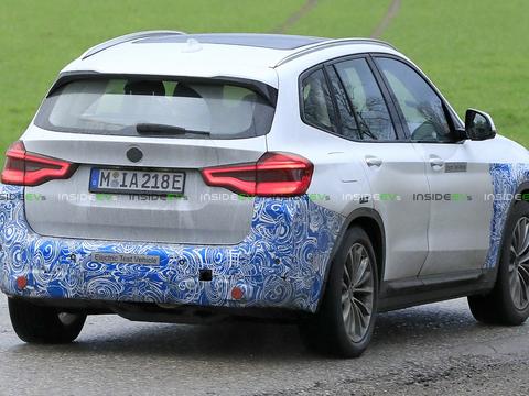 宝马电动SUV iX3再曝光：272马力，70度大电池，续航超400公里