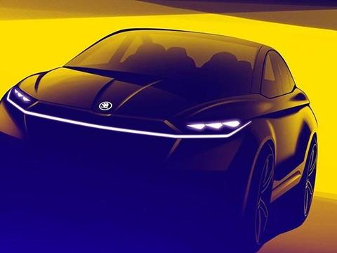 斯柯达VISION iV设计图曝光 整车造型犀利 或将日内瓦车展亮相