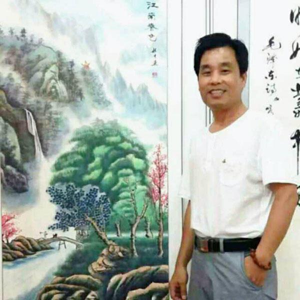 著名画家许贵才 峰恋层叠 意境深邃