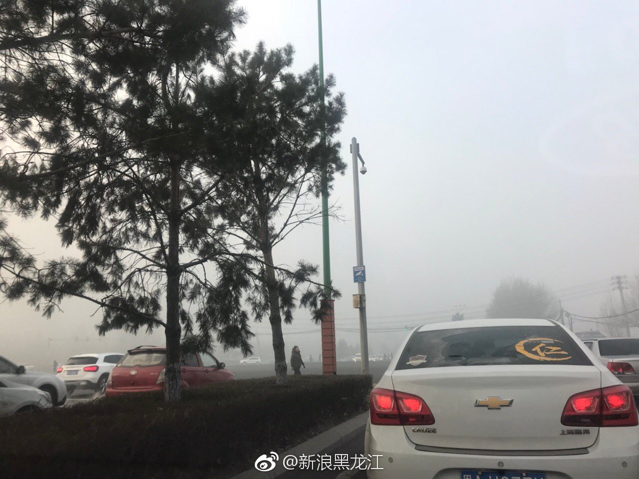 今晨，哈尔滨空气污染指数又位居全国第一了
