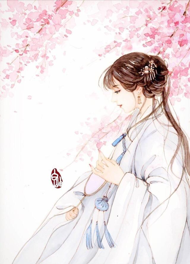 古风动漫超唯美,手绘插画女画!喜欢临摹起来哦