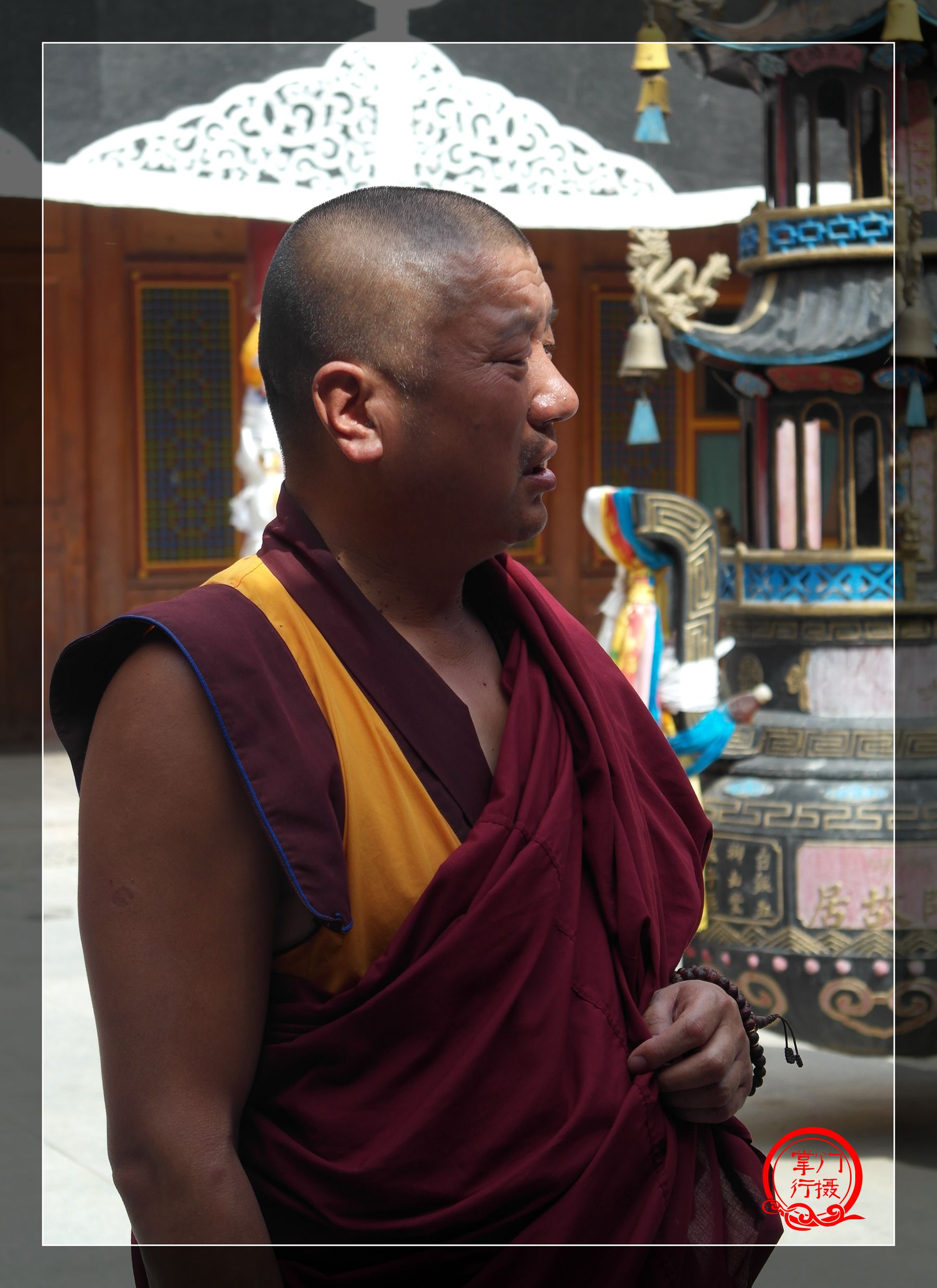 真实的西藏：直贡梯寺活佛开光仪式