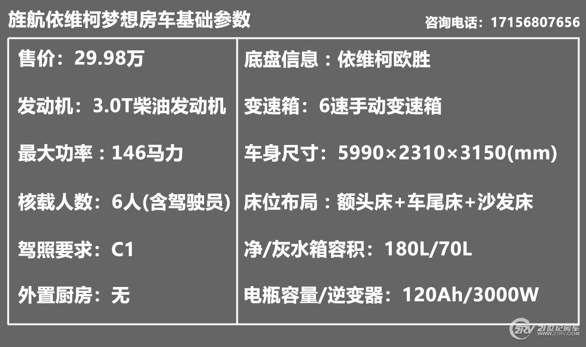 29.98万圆一个房车梦想 旌航依维柯梦想房车抢先独家实拍