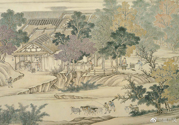清代,杨大章《仿宋院本金陵图》赏析
