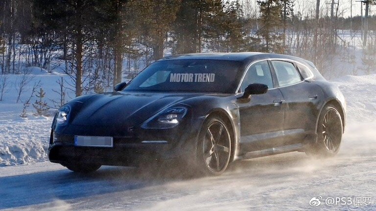 保时捷Taycan旅行版冬季测试，轿车和旅行车任你选择