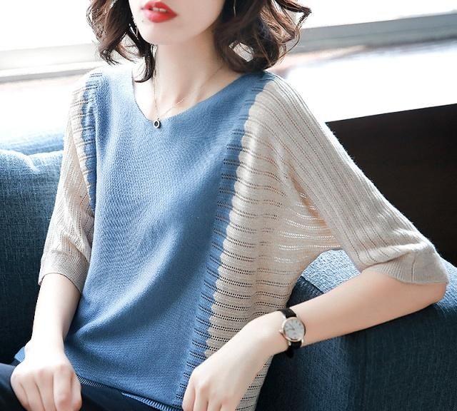 偶然发现一种：轻薄针织衫，符合优雅女人身形