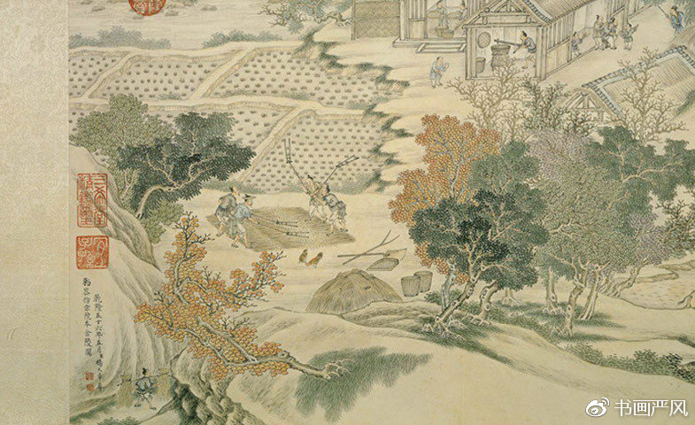 清代,杨大章《仿宋院本金陵图》赏析