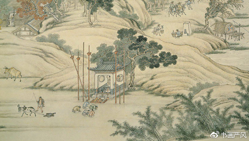 清代,杨大章《仿宋院本金陵图》赏析
