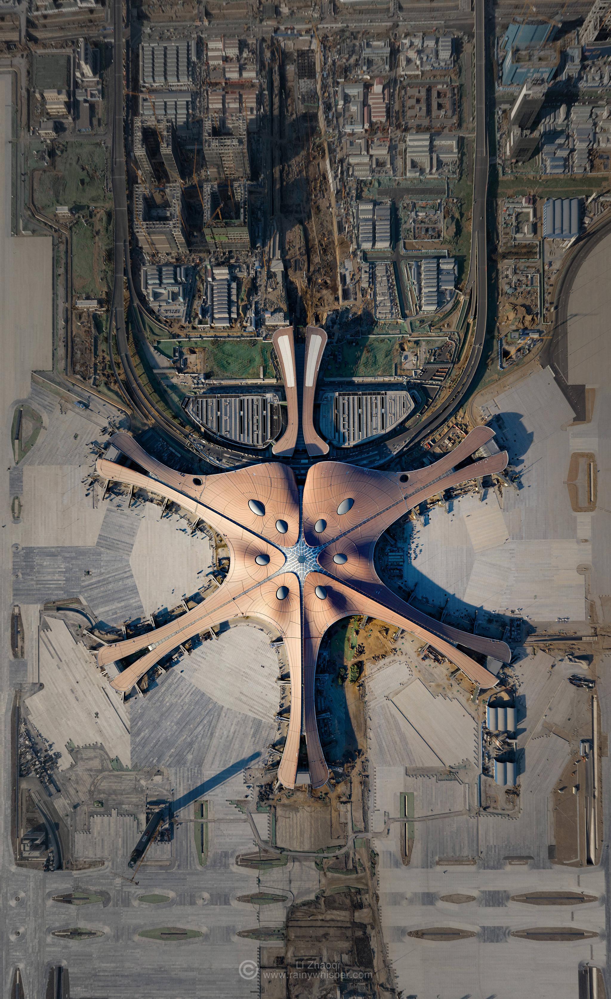 北京大兴国际机场由法国巴黎机场集团建筑设计公司adpi扎哈