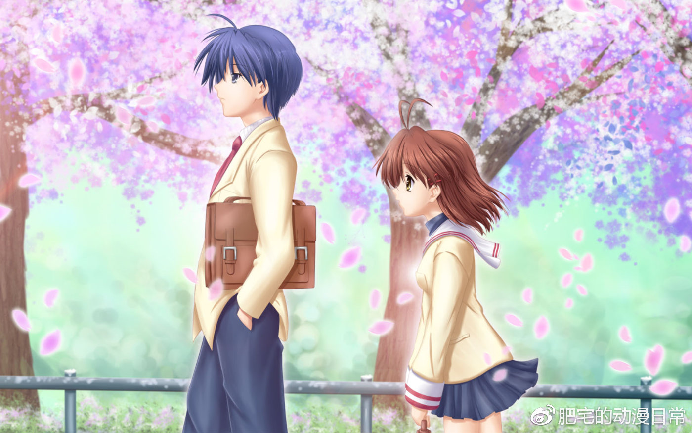 又到了樱花飞舞的季节，那些唯美的樱花动漫|秒速五厘米|樱花|clannad_新浪新闻