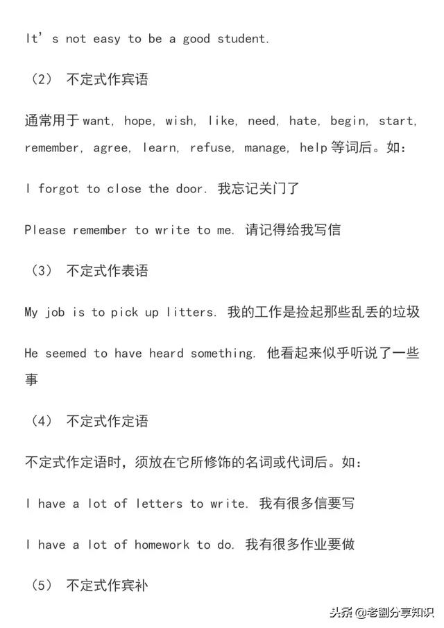 语法|动词英语初中不定式说明图示及用法举例对口绿园初中辉锦图片