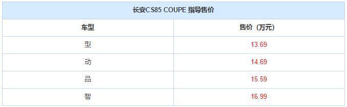 正面PK星越,长安CS85 Coupe预售12-14万,6月3日正式上市