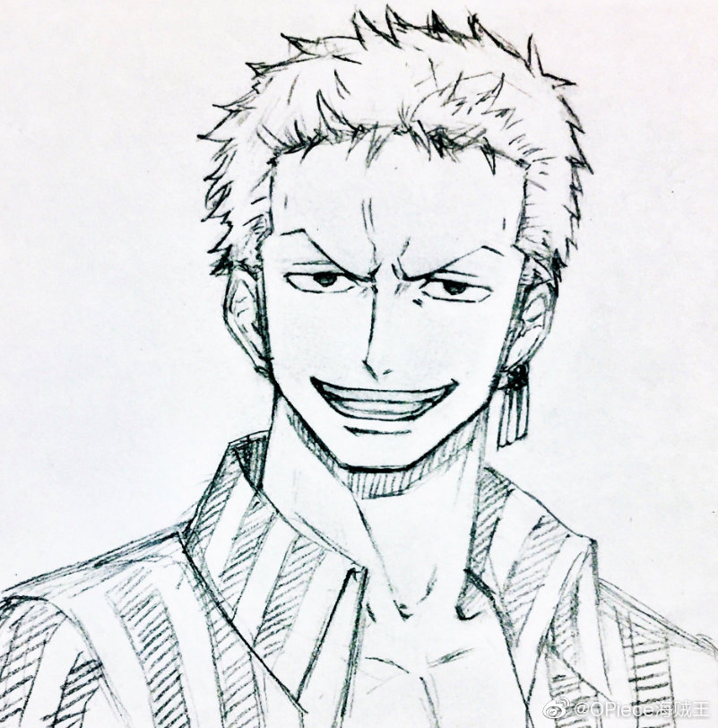 海外海迷《海贼王》素描画作欣赏，索隆、山治、波妮、布琳..|波妮 