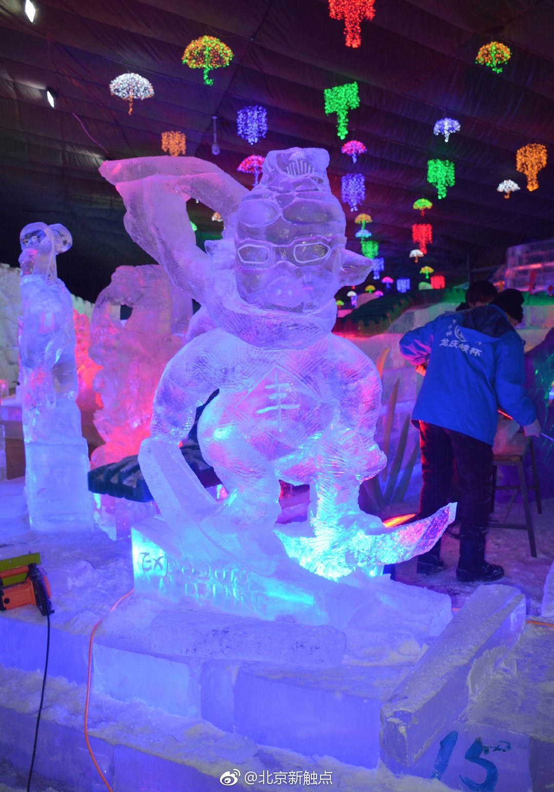 72件冰雕雪雕作品亮相龙庆峡|龙庆峡|雪雕|冰雕_新浪新闻