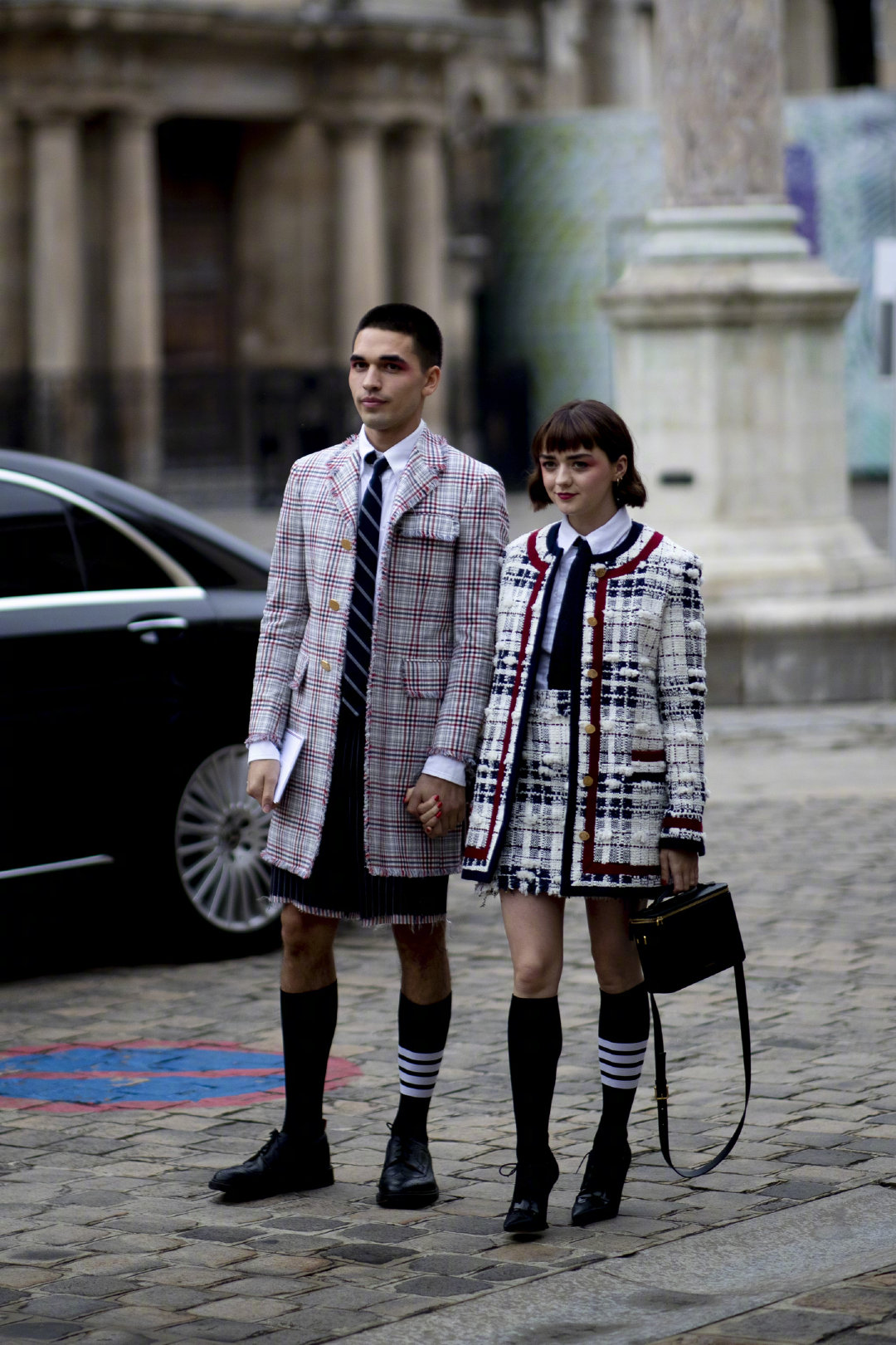 thombrowne明星,thombrownelogo thom browne 2020春夏秀看秀明星街拍