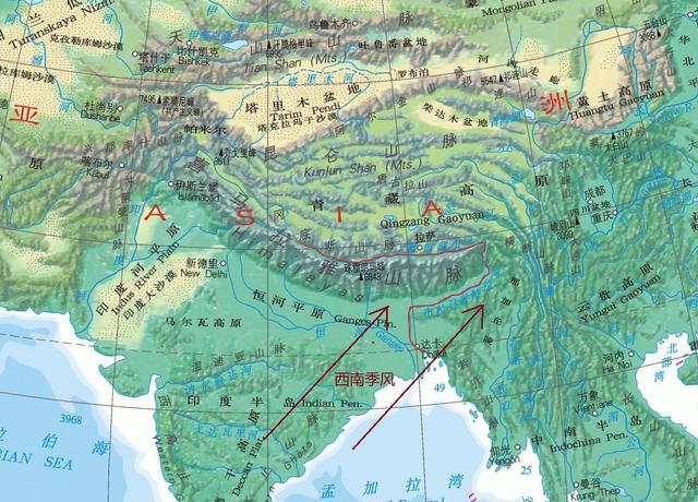 雅鲁藏布江河谷:青藏高原的水汽通道,也成就了"高原季风区"
