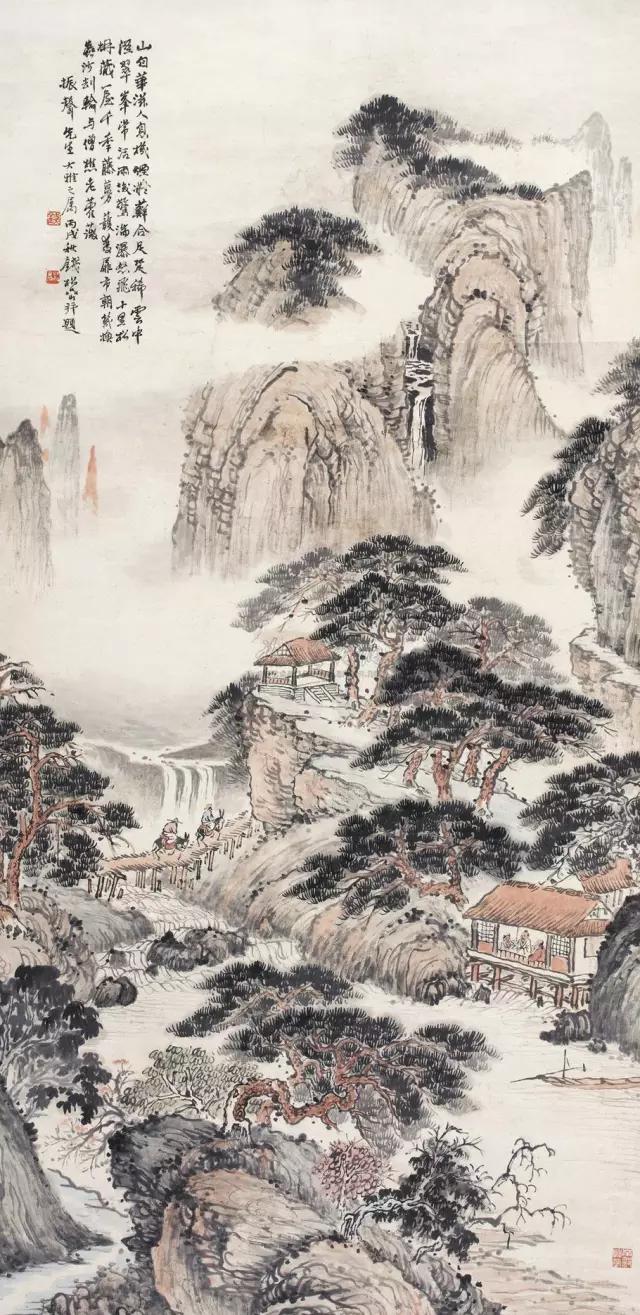 金陵画派第一家——钱松岩的古意山水画欣赏