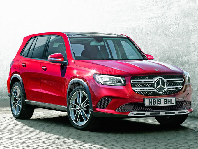 奔驰全新SUV GLB内饰曝光 7座布局/或30万起售