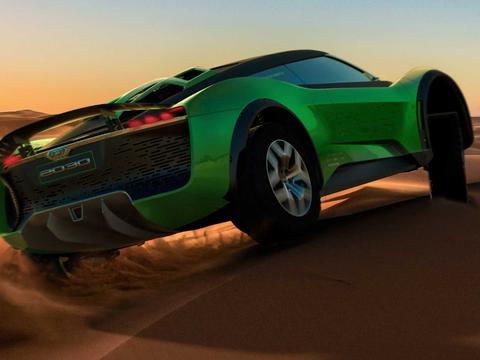 部分是SUV，部分是EV超级跑车，纯电动！