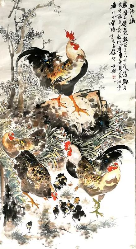 人们为什么喜欢以鸡为题材的国画作品?