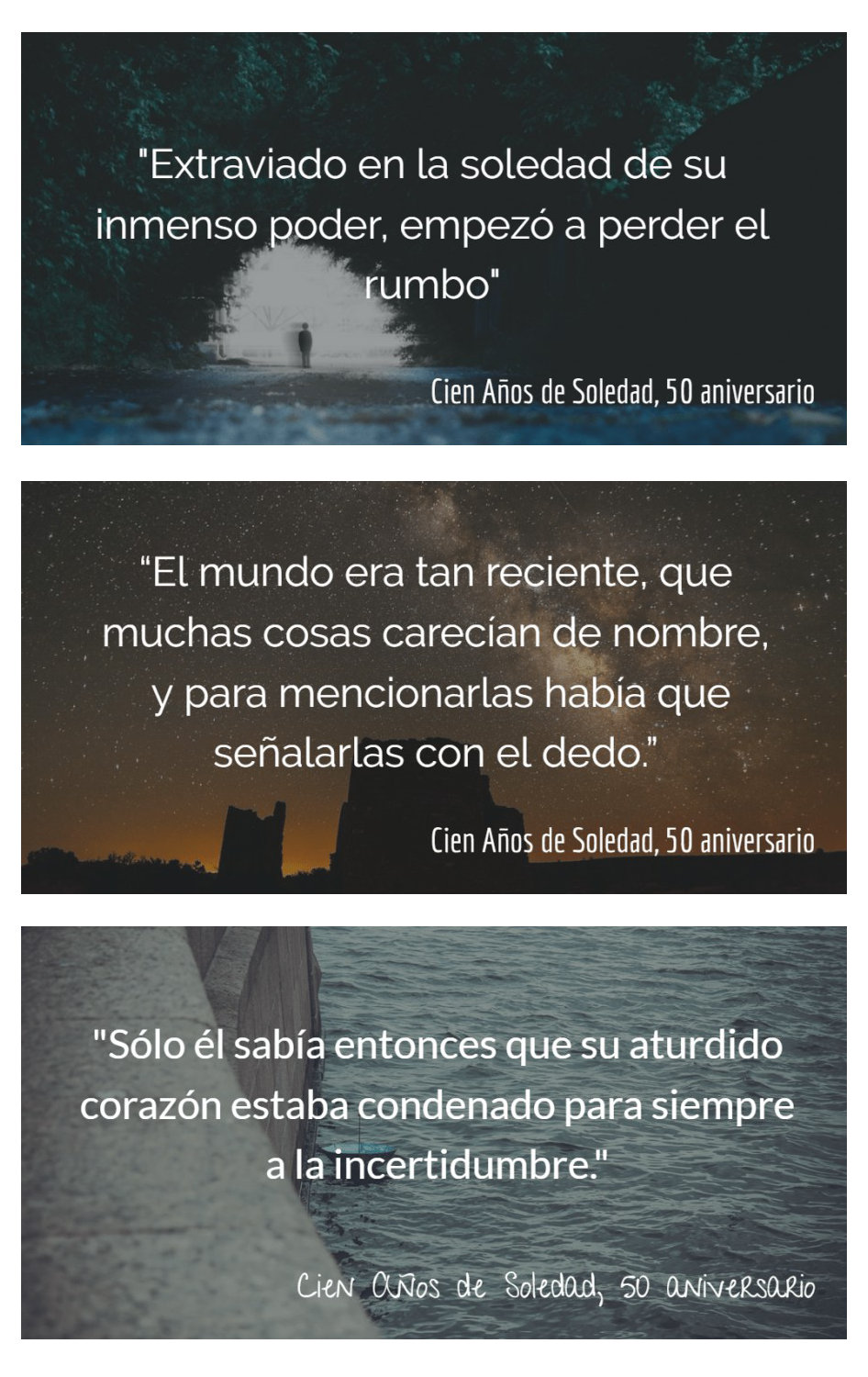 西班牙网站 Hipertextual 整理的《百年孤独》经