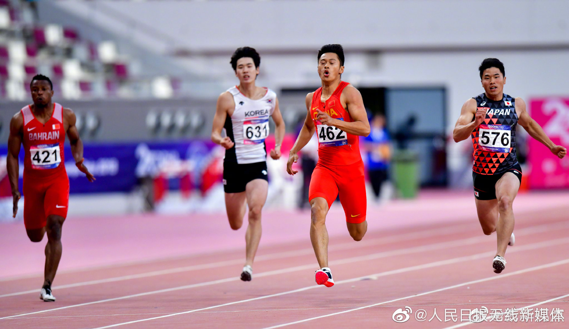 多哈亚锦赛谢震业男子200米夺冠