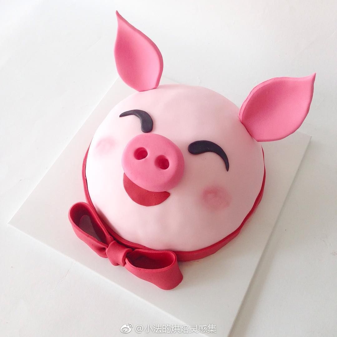 Butter . Flour & Me 爱的心灵之约: 小猪猪生日蛋糕（Piggy Birthday Cake）