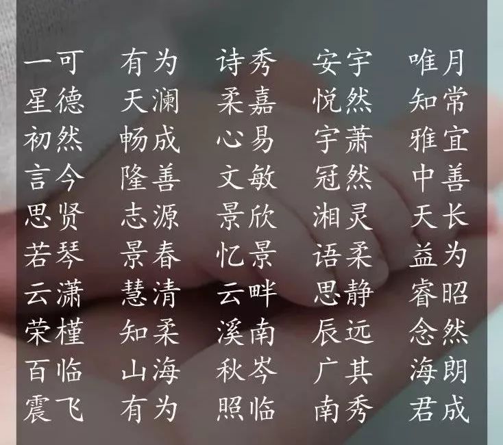 姓名学：2020年300个来自易经里好听的名字，千万别错过！