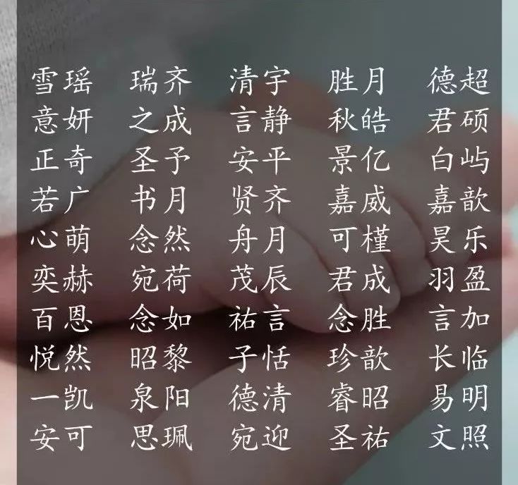 姓名学：2020年300个来自易经里好听的名字，千万别错过！