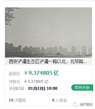 9.37亿元起!闲置10年,西安鲁能浐灞地块将被司