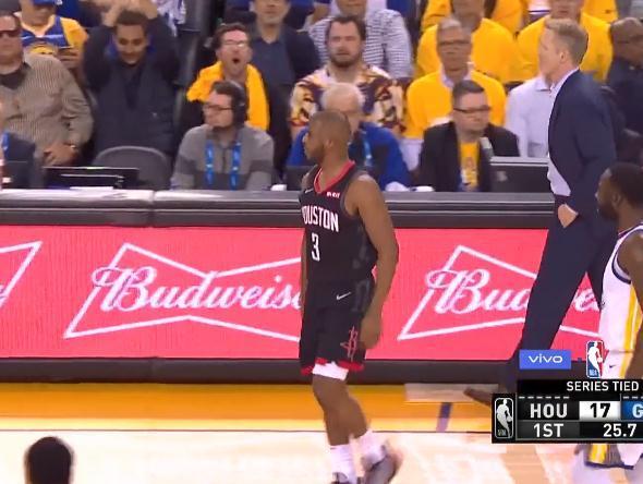 搞笑！火箭天王山之战开局不利，把保罗逼急了，科尔被“吓跑”了