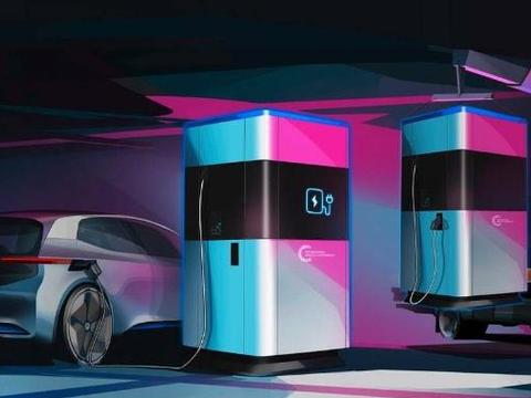 大众汽车首次展示了未来电动汽车的移动快速充电装置