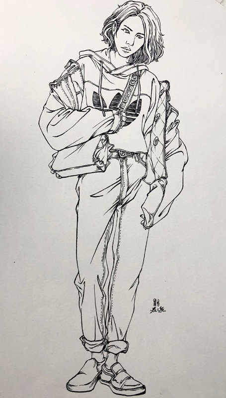 人物速写20字画法步骤