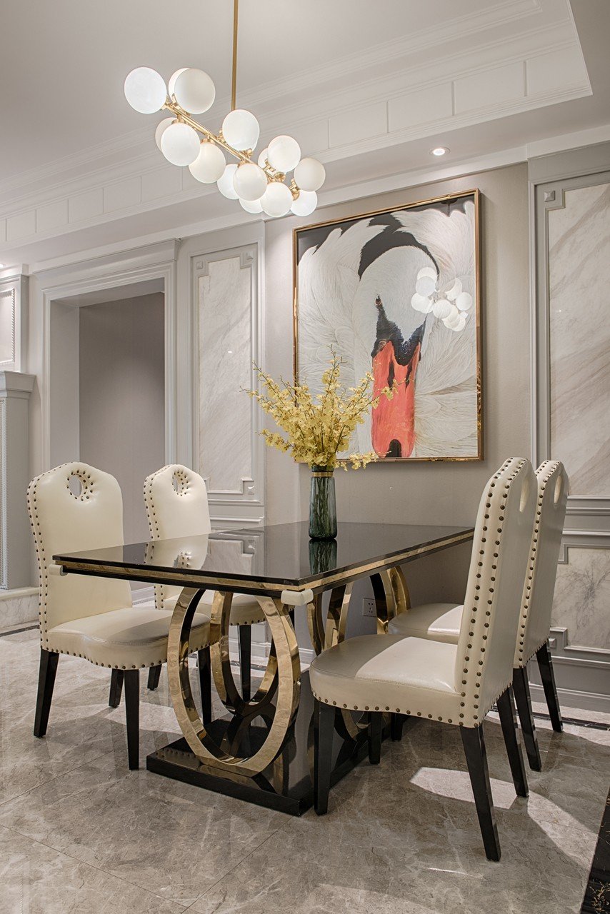 黄妮娜作品：100m²美式轻奢三室，让三代同堂的五口之家各得其所