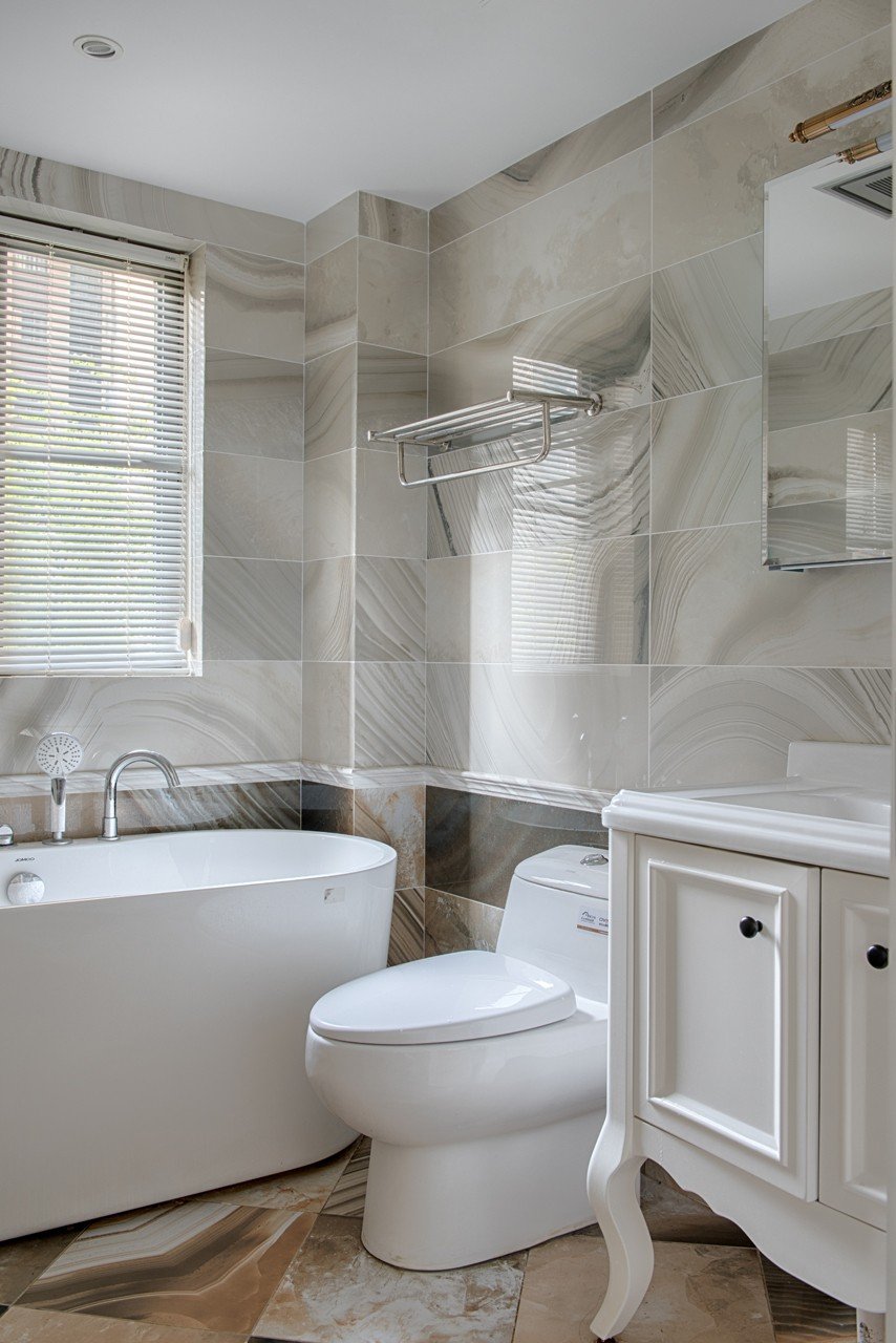 黄妮娜作品：100m²美式轻奢三室，让三代同堂的五口之家各得其所