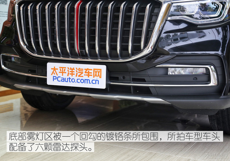 遮不住的威严感,到店实拍红旗HS7七座版,典雅依旧!