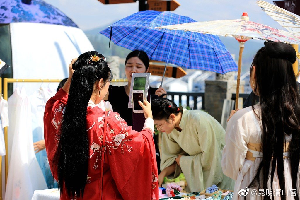 昆明西山茶马花街汉服游园活动随拍@中国图库冯飞燕 @中国图库tukuchi