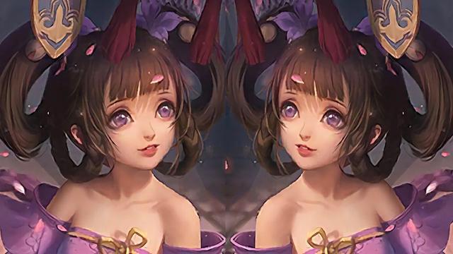 王者荣耀 小乔新皮肤丁香结3D视角抢先看 和原画比差距太大了