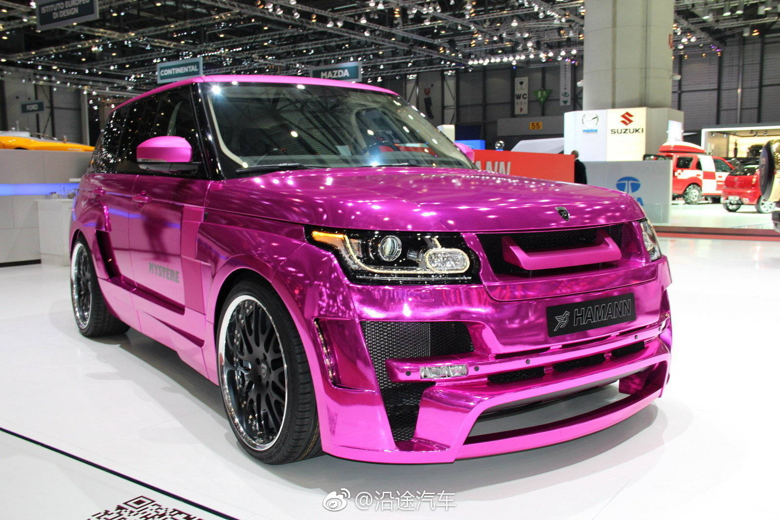 狂骚哈曼,惊艳你的视觉,耀眼亮粉色路虎揽胜!