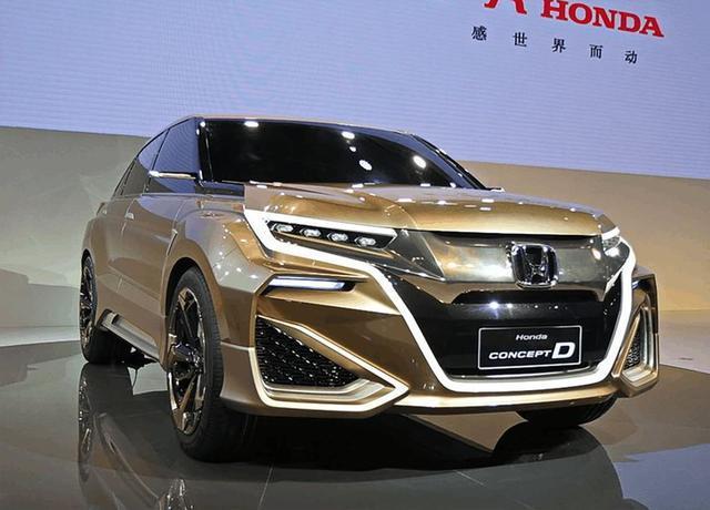 本田concept,本田concept d 本田concept d或将上市, 定位中型suv, 跑车车头和大灯引人注目