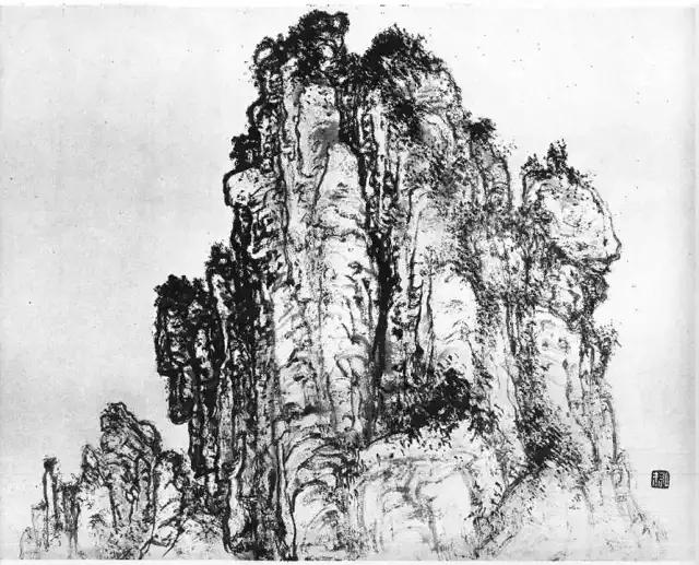 大师黎雄才教你如何画山石!十分珍贵资料!