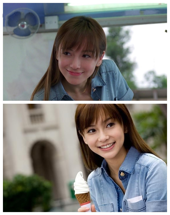 杨颖在新剧中换新发型，终于剪了齐刘海，一下子美回到了十年前