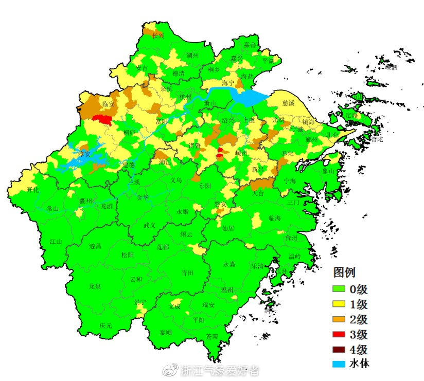 2019年浙江省5-9月气候趋势预测和气象灾害展